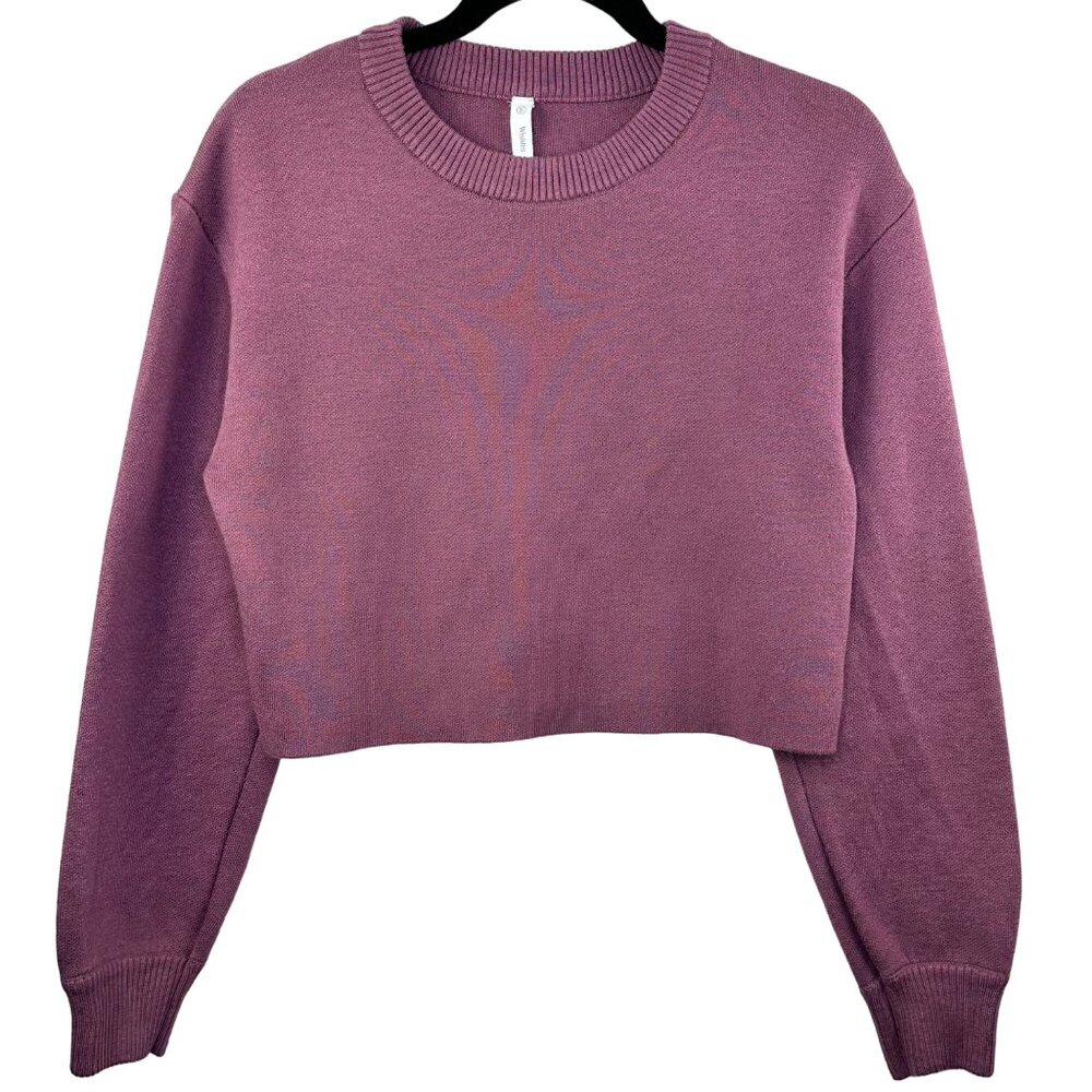 Wishlist Women's Crop Sweater Burgundy / Wine Color Size S NWOT